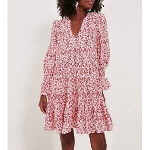 Tuckernuck Pomander Place Scarlet Ditsy Floral Kenzo Dress Medium Preppy
